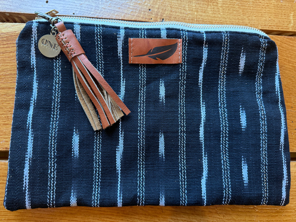 Black White Metallic Stripe