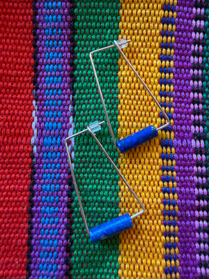 Serpentine Triangle Hoop Earrings