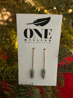 Long Gold Drop Earrings