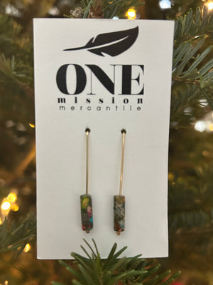 Long Gold Drop Earrings