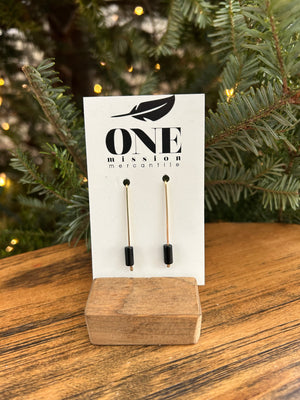 Long Gold Drop Earrings