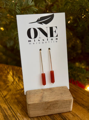 Long Gold Drop Earrings