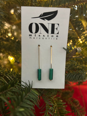 Long Gold Drop Earrings