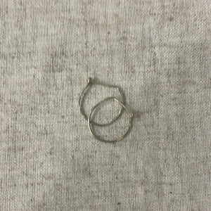 Small Sterling Silver Hoops